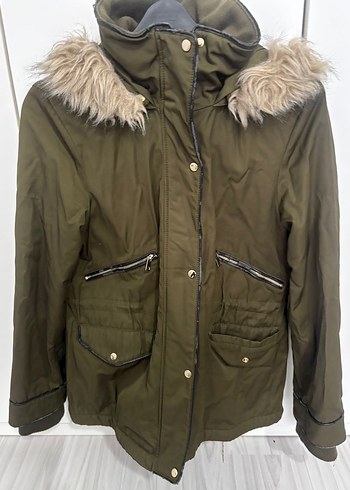 Kadın Kahverengi Kürklü Midi Kaban - Görsel 8