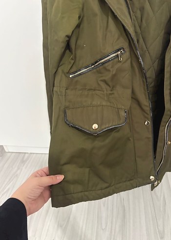 Kadın Kahverengi Kürklü Midi Kaban - Görsel 3