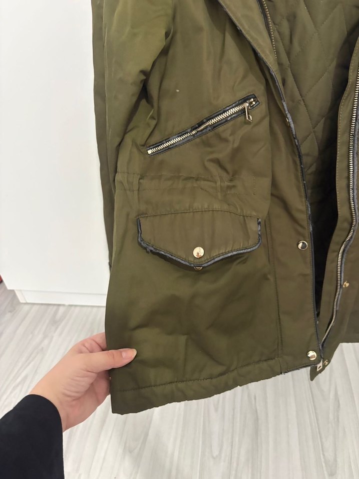 Kadın Kahverengi Kürklü Midi Kaban - Görsel 3