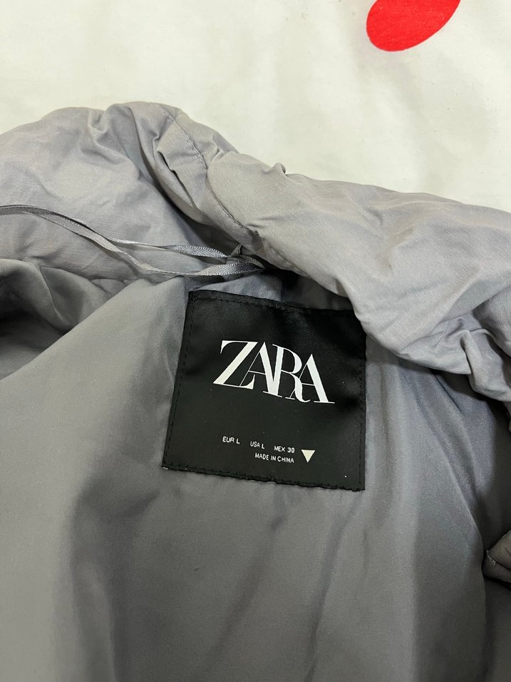 Gri Kısa Kesim Kadın Kış Montu - Görsel 3