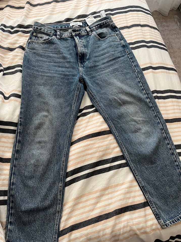 Pull&Bear Mavi Yıkamalı Denim Jean — görsel 5/6