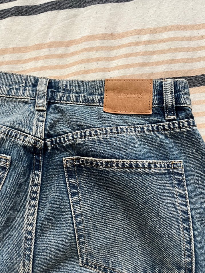 Pull&Bear Mavi Yıkamalı Denim Jean — görsel 3/6