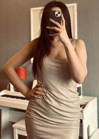 KOTON Parlak Dore Astarlı Mini Elbise - Görsel 6