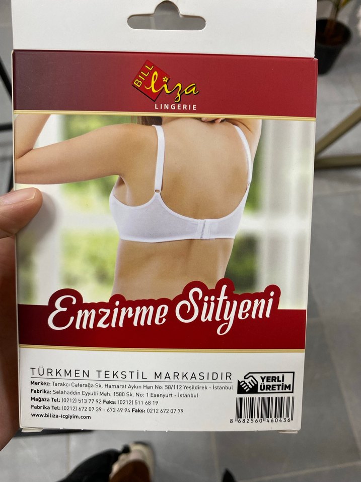 Beyaz Parlak Emzirme Sütyeni Mini - Görsel 2