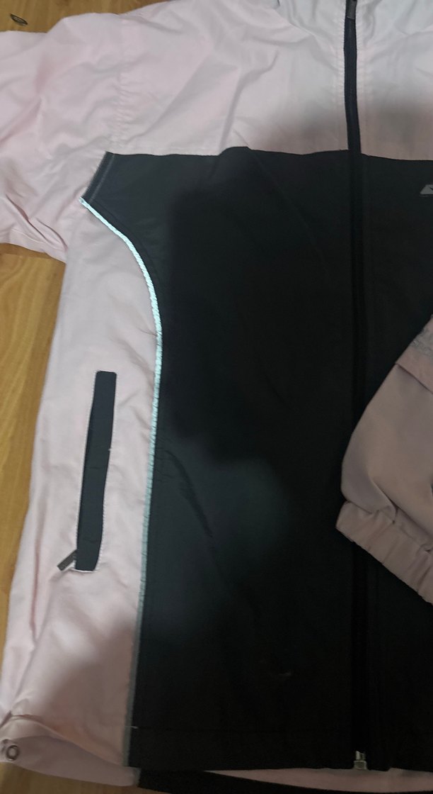 Kadın Fermuarlı pembe-antrasit Spor Ceket - Görsel 2