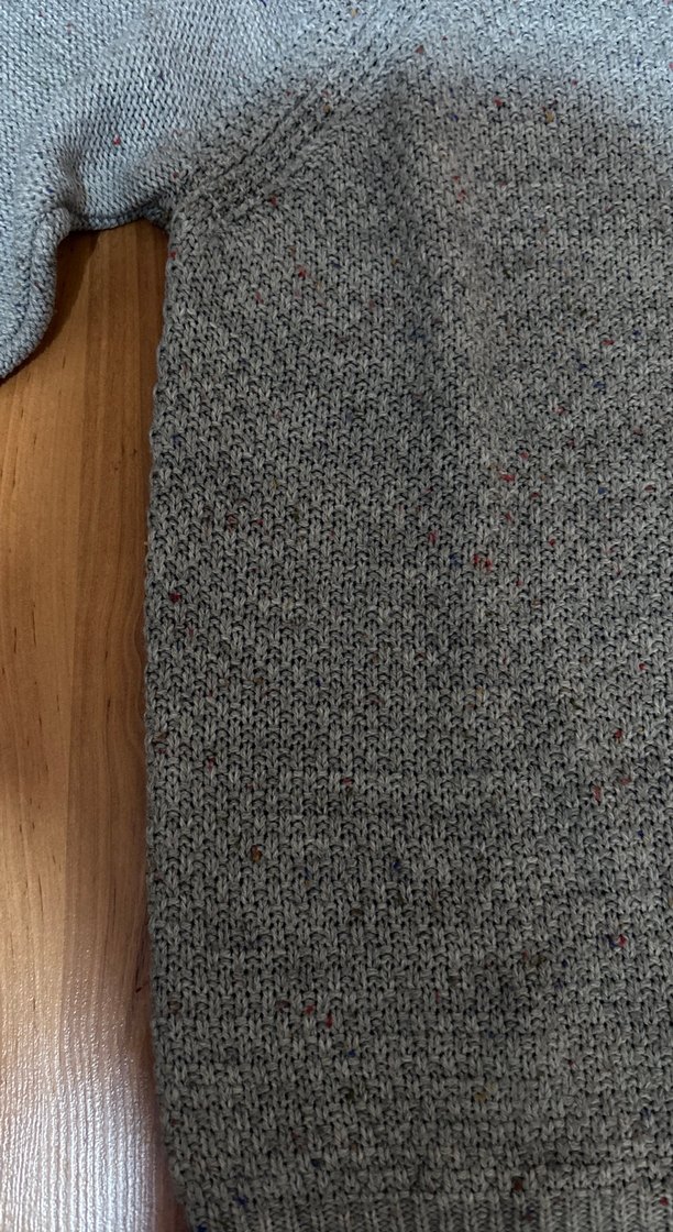 Gri Örgü Kadın Kazak, Rahat Kesim, Bisiklet Yaka - Görsel 2