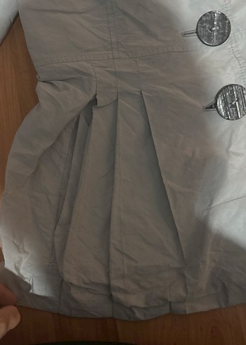 Düğmeli Gri ceket - Görsel 2