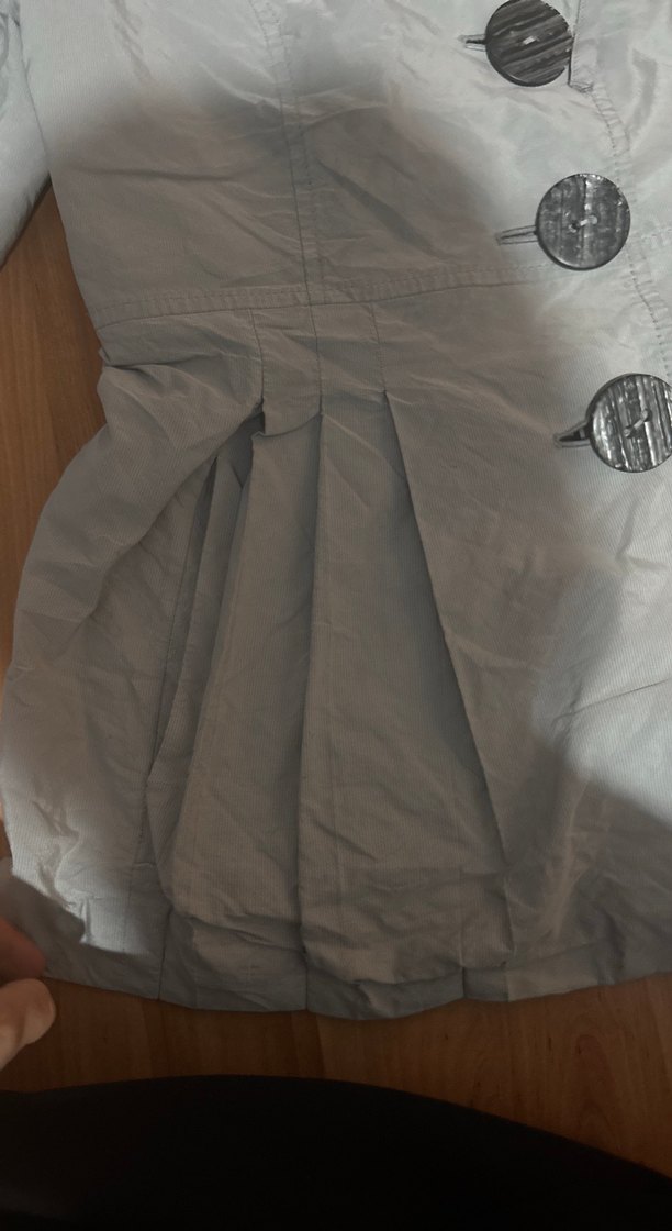 Düğmeli Gri ceket - Görsel 2