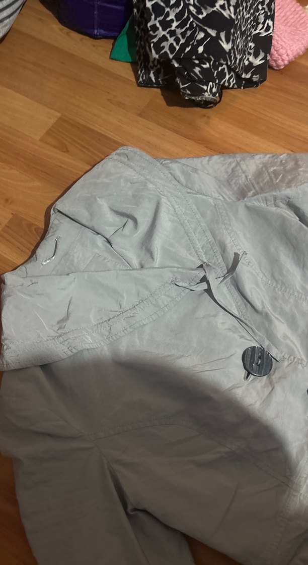 Düğmeli Gri ceket - Görsel 4