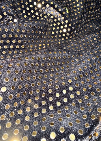 Volanlı Uzun Kollu Siyah Yılan Desenli Abiye Elbise - Görsel 4