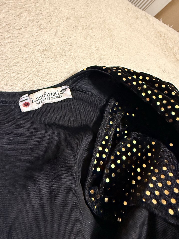 Volanlı Uzun Kollu Siyah Yılan Desenli Abiye Elbise - Görsel 3