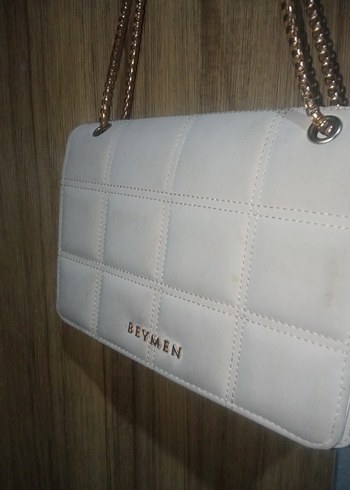 Beymen Zincir Detaylı Beyaz Deri Kadın Çanta - Görsel 2