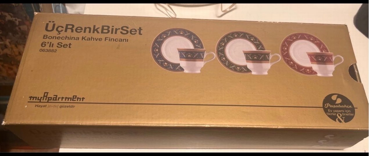 Paşabahçe 3RENK1SET - 6lı fincan seti - Görsel 3