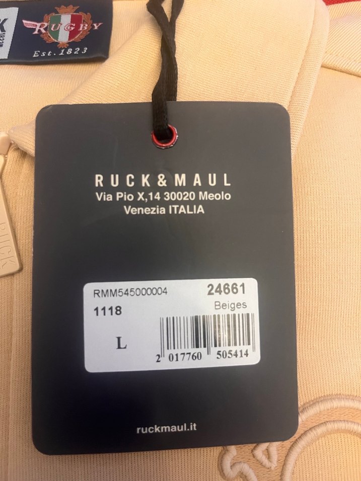 ORİJİNAL RUCK MAUL BEJ RENK ERKEK SWEAT CEKET - Görsel 2