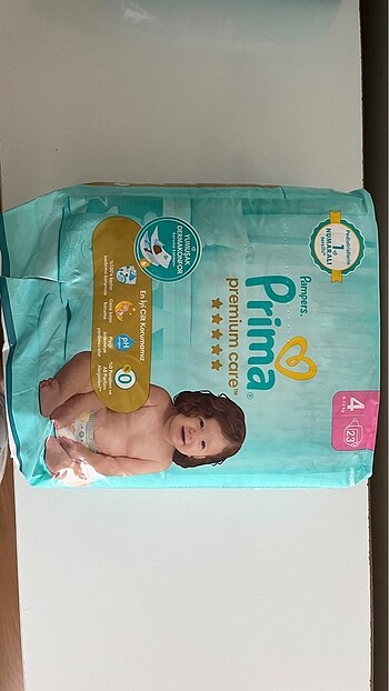 4 Beden: 7-18 kg Beden Prima premium care 4 numara 23 adet