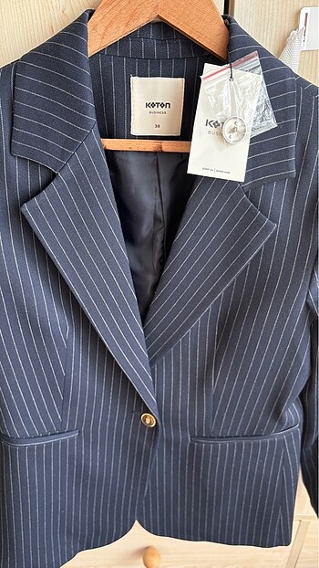 38 Beden lacivert Renk Koton blazer ceket