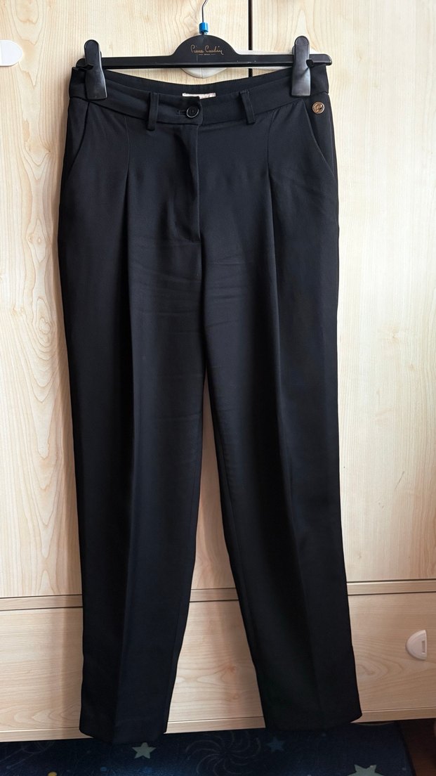 Siyah Kadın Düğmeli Ofis Blazer - Görsel 4