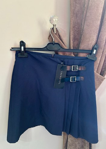 Trendyol Mavi Şort Etek - Görsel 2