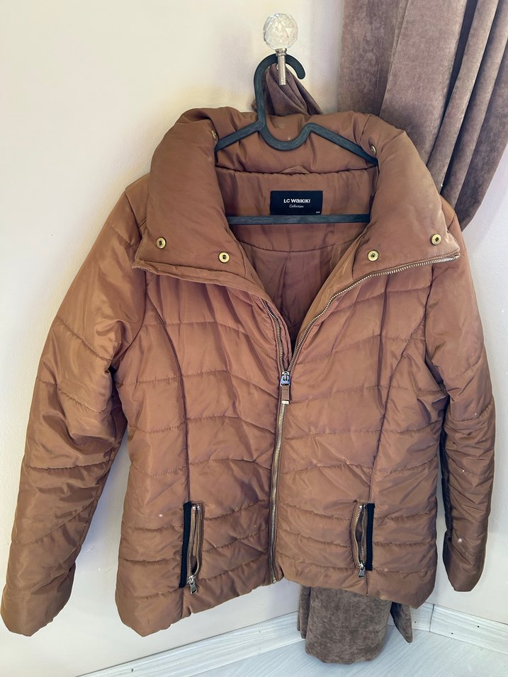 LC Waikiki Kahverengi Kadın Mont XL/2XL - Görsel 2