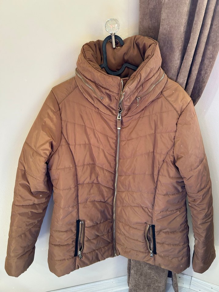 LC Waikiki Kahverengi Kadın Mont XL/2XL - Görsel 3