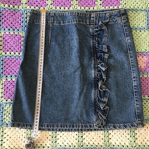 xs Beden lacivert Renk LCW Kot Denim Etek