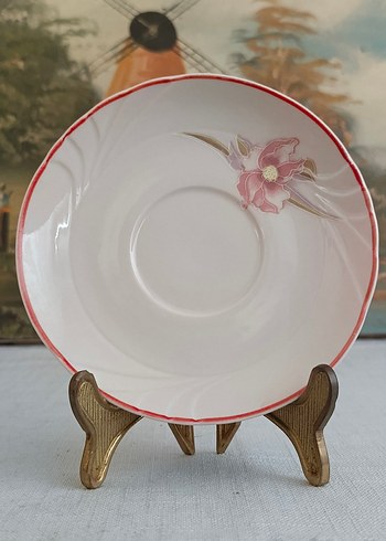 Porselen El Boyama  Double Kahve Fincan Tabağı - Görsel 6