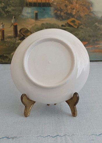 Porselen El Boyama  Double Kahve Fincan Tabağı - Görsel 8