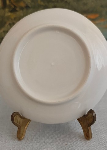 Porselen El Boyama  Double Kahve Fincan Tabağı - Görsel 9