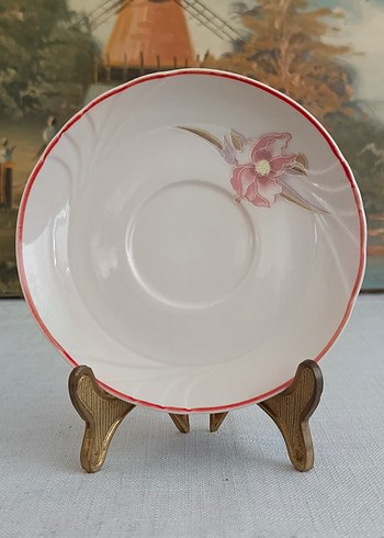 Porselen El Boyama  Double Kahve Fincan Tabağı - Görsel 7