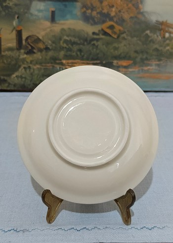 Porselen Altın Varaklı  Double Kahve Fincan Tabağı - Görsel 7