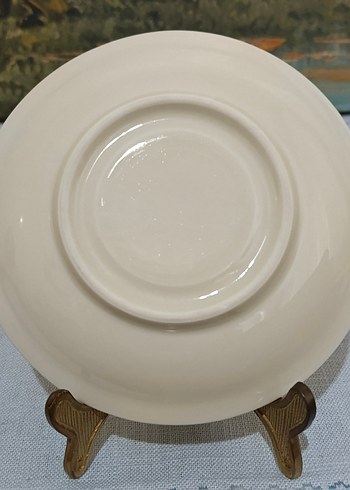 Porselen Altın Varaklı  Double Kahve Fincan Tabağı - Görsel 8