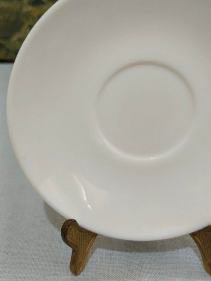 Opal  Beyaz Double Kahve Fincan Tabağı - Görsel 2