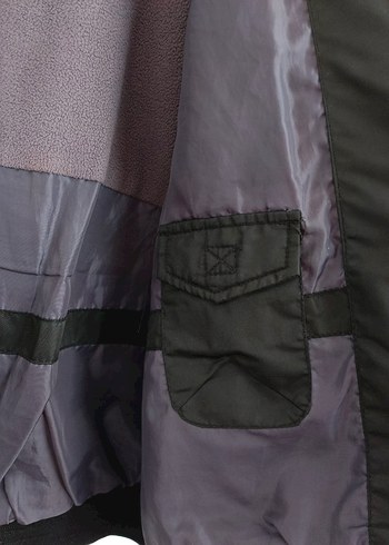 Siyah Kapüşonlu Erkek Mont - Görsel 7