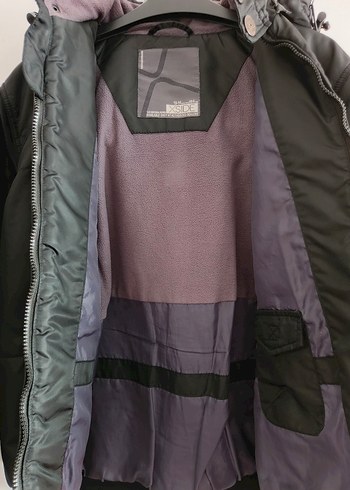 Siyah Kapüşonlu Erkek Mont - Görsel 8