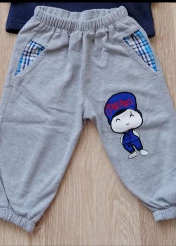 Erkek Çocuk Gri Rahat Kesim Eşofman Altı - Görsel 4