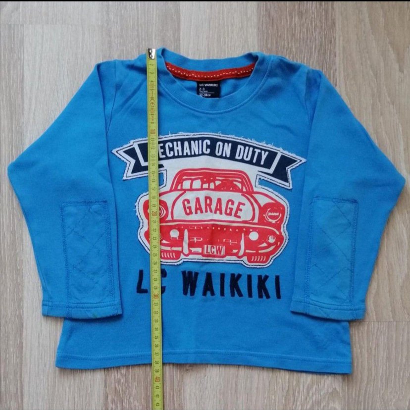 Mavi Erkek Çocuk Biker Sweatshirt - Görsel 2