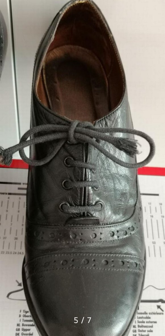 Siyah Deri Dantel Detaylı Topuklu Kadın Ayakkabı - Görsel 5