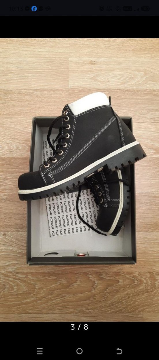 Siyah Bağcıklı Kauçuk Bot - Görsel 4