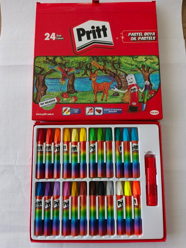 Pritt 24 Renk Pastel Boya Seti - Görsel 3