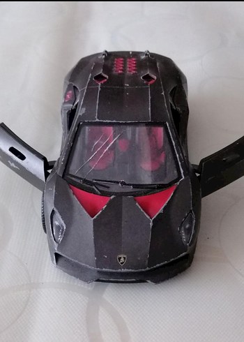 Siyah Lamborghini Spor Araba - Görsel 7