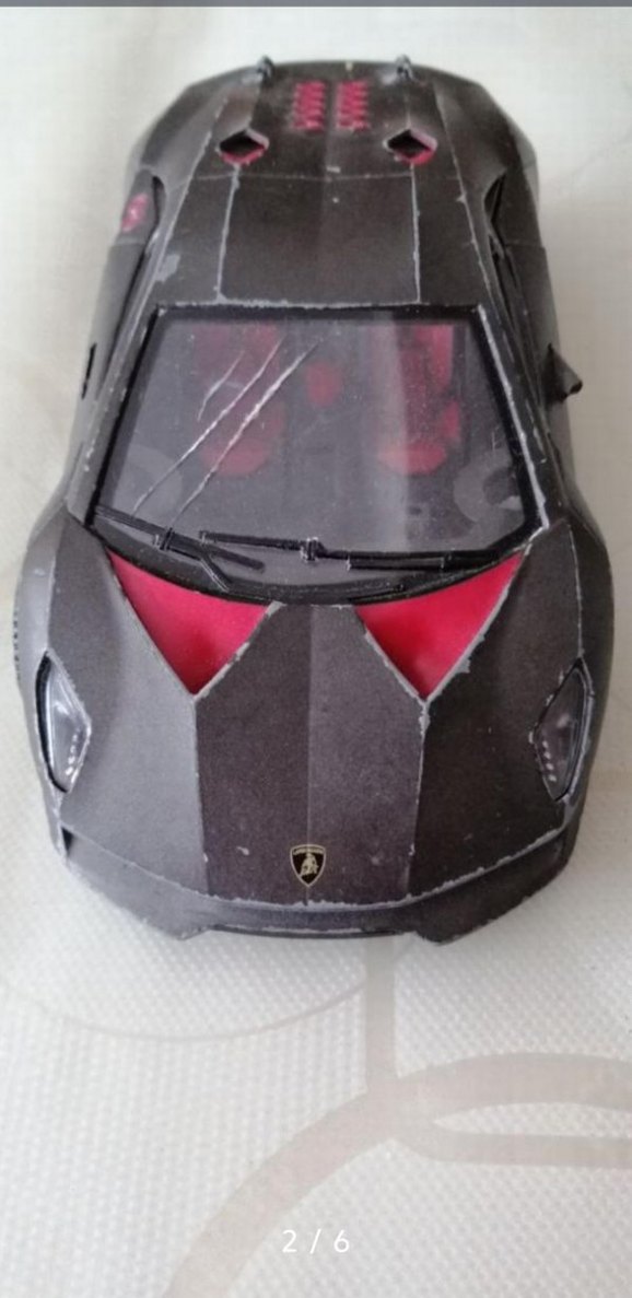 Siyah Lamborghini Spor Araba - Görsel 2