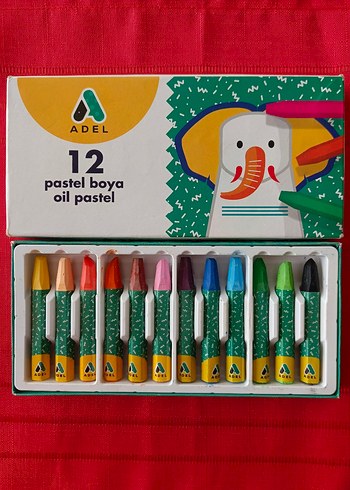 Adel 12 Renk Pastel Boya - Görsel 4