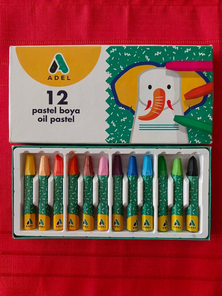 Adel 12 Renk Pastel Boya - Görsel 4