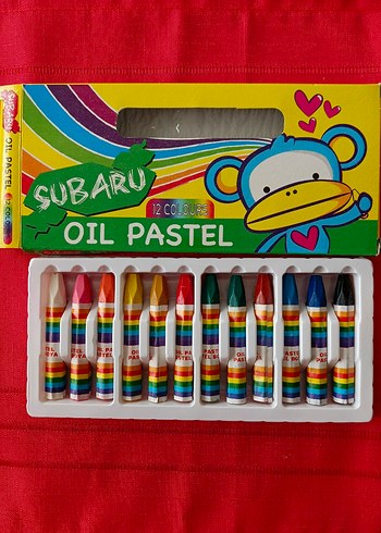 SUBARU 12 Renk Yağlı Pastel Boya Seti - Görsel 2