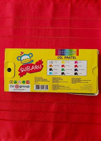 SUBARU 12 Renk Yağlı Pastel Boya Seti - Görsel 6