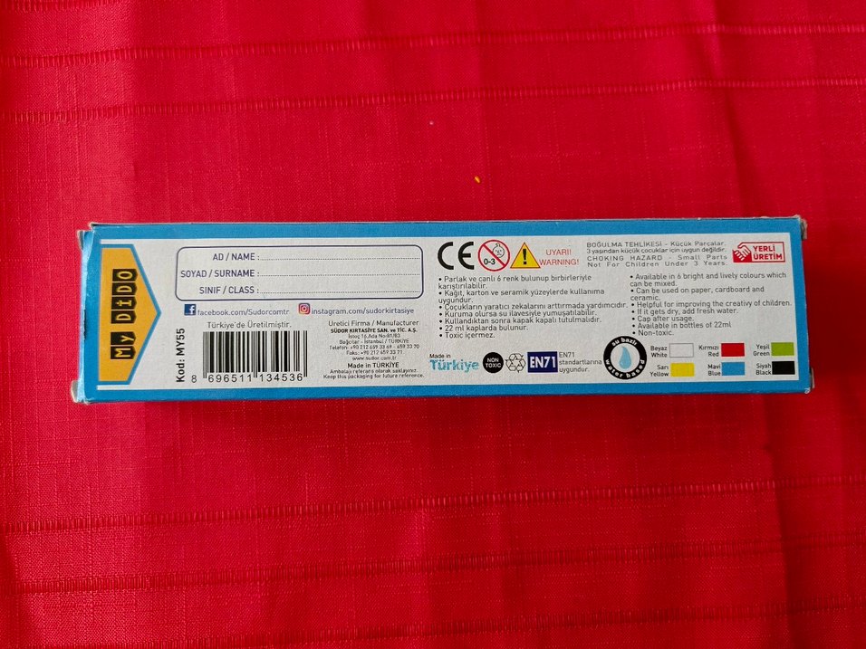 Dido 6 Renk Parlak Parmak Boyası - Görsel 2