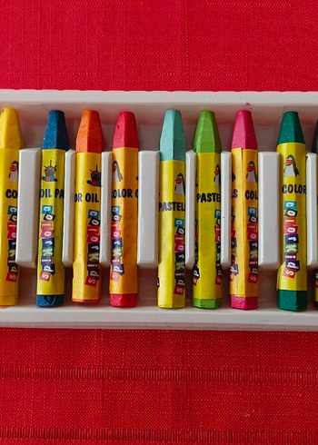 12 Renk Parlak Pastel Boya Seti - Görsel 5