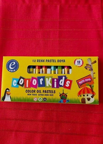 12 Renk Parlak Pastel Boya Seti - Görsel 2