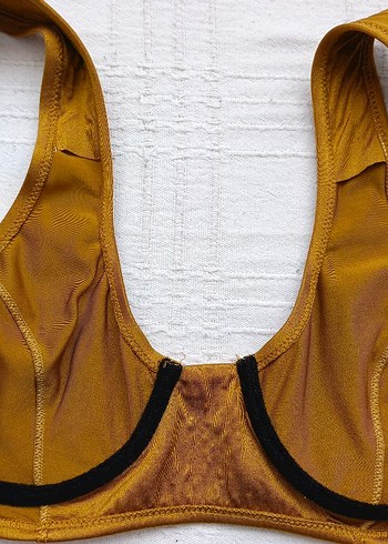 Bakır Parlak Street Wear Sporcu Sütyeni - Görsel 6