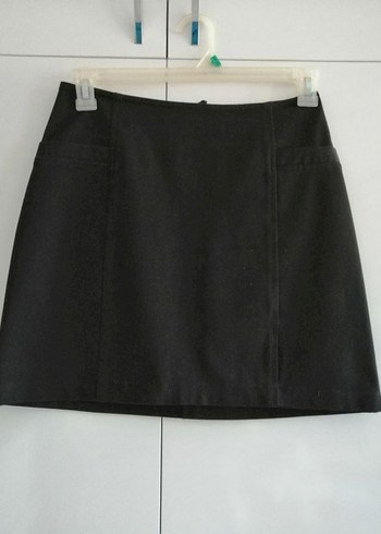 Siyah Midi Ofis Eteği - Görsel 2